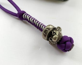 Knife decoration, knife lanyard with “Super Mario” bead