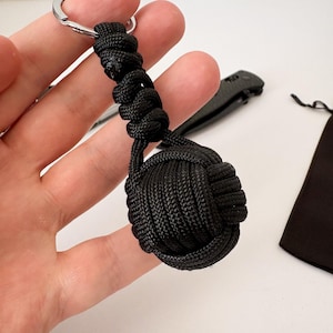monkey fist paracord keychain, key ring, car keychain