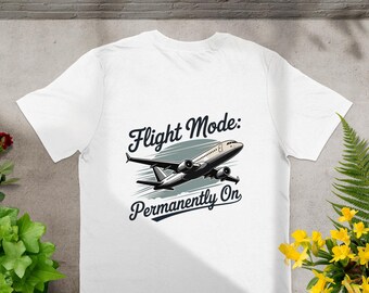 フライトモードTシャツ：航空愛好家への面白いギフト