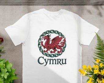 Cymru Red Dragon T-Shirt: Welsh Pride Celtic Design