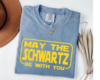 Må Schwartz vara med dig T-shirt - Spaceballs Citat T-shirt - Sci-Fi-filmfan