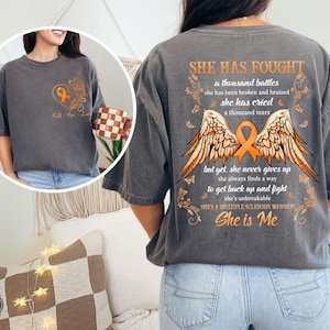 MS Warrior Shirt – Faith Hope Love, Angel Wings Design