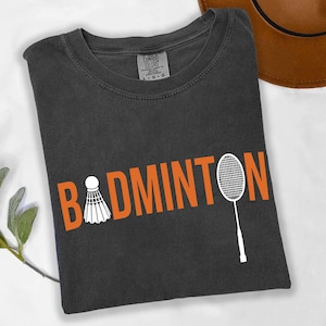 Badminton Shirt, Shuttlecock Racket Shirt, Badminton Player Gift, Minimalist Badminton Tee, Cute Badminton Shirt, Badminton Lover Shirt