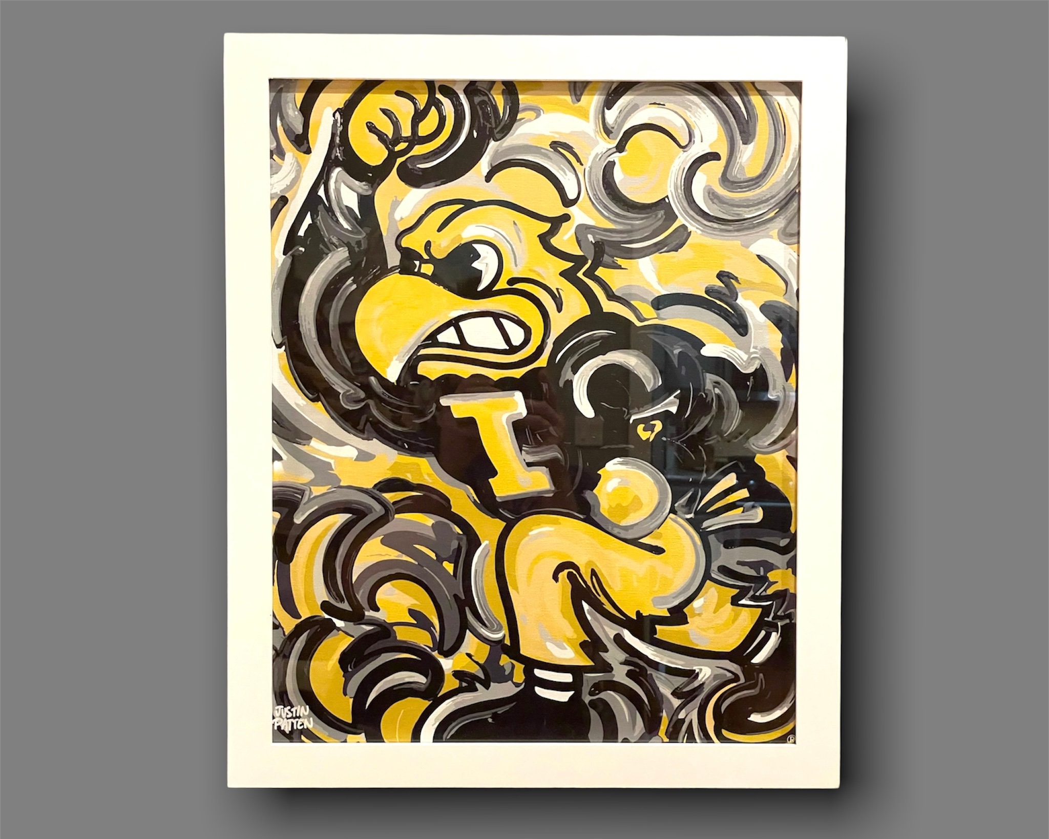 Print Iowa 16x20 PRINT Storm Striker Art by Justin Patten