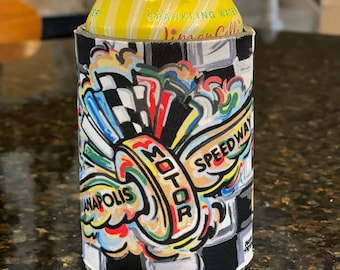 Indianapolis Motor Speedway Koozie/ Cozie / Drink Sleeve by Justin Patten