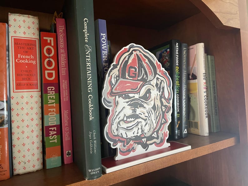 University of Georgia UGA Standee by Justin Patten (Storm Striker Art, Georgia Bulldogs Alumni, Hairy Dawg, UGA Mascot, Best UGA Gift) image 3