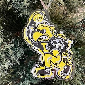 University of Iowa Herky Ornament by Justin Patten