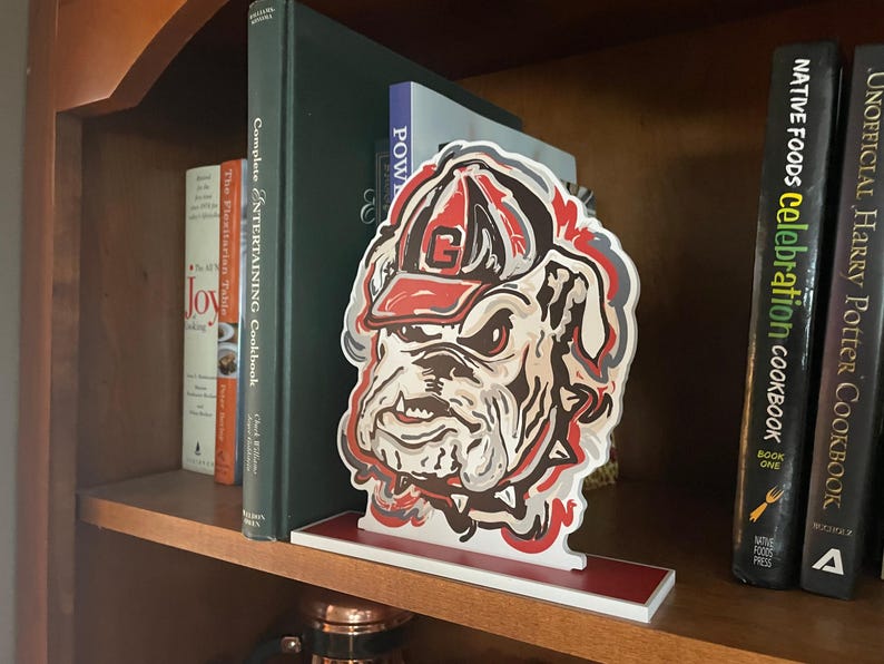 University of Georgia UGA Standee by Justin Patten (Storm Striker Art, Georgia Bulldogs Alumni, Hairy Dawg, UGA Mascot, Best UGA Gift) image 2
