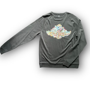 Indianapolis Motor Speedway Wing and Wheel Black Tribled Unisex Crew by ...