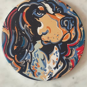 University of Tennessee Smokey Stone Coaster by Justin Patten (Storm Striker Art, Smokey, Tennessee Coaster Gift, Knoxville, Baseball)