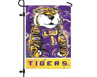 LSU Mascot Garden Flag 12&quot; x 18&quot; by Justin Patten
