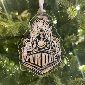 Purdue Boilermaker Special Ornament by Justin Patten (Storm Striker Art, Purdue Gift, Boiler Up Hammer Down, Purdue Gift)