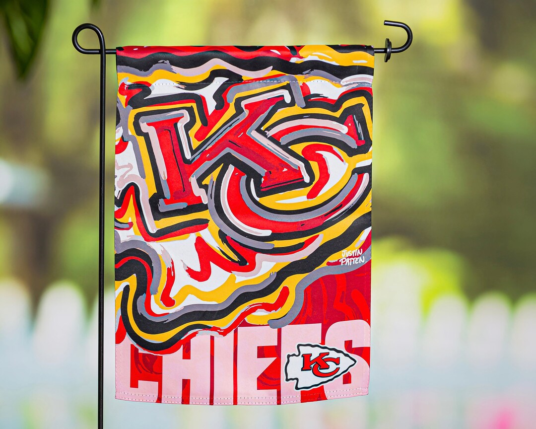 Kansas City Chiefs Garden Flag 12 X 18 by Justin Patten Etsy