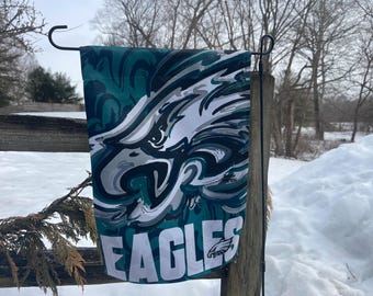 Philadelphia Eagles Garden Flag 12" x 18" by Justin Patten (Storm Striker Art, Eagles NFL Team, Philadelphia Eagles Flag, Philly Flag)