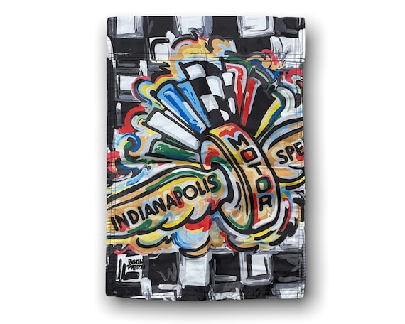 Garden Flag IMS Storm Striker Art by Justin Patten Indy 500 Garden