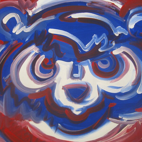 Chicago Cubs Painting by Justin Patten