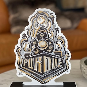 Purdue University Boilermaker Special Standee by Justin Patten (Storm Striker Art, Boiler Up Hammer Down, Purdue Basketball, West Lafayette)