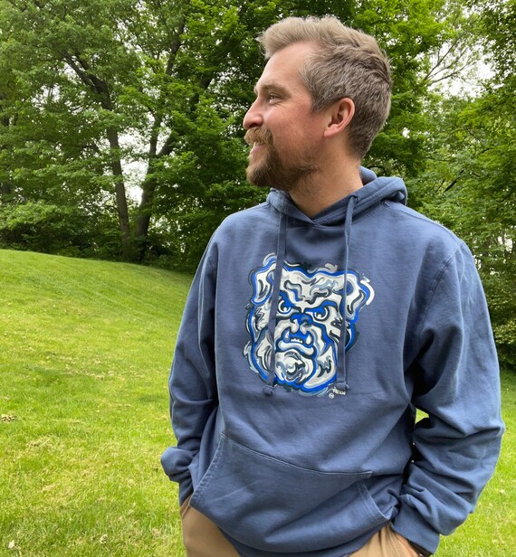 Butler University Bulldog Unisex Pigment Dyed Hoodie by Justin Patten Etsy