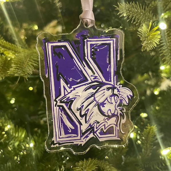 Northwestern University Ornament by Justin Patten