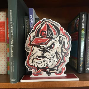 University of Georgia UGA Standee by Justin Patten (Storm Striker Art, Georgia Bulldogs Alumni, Hairy Dawg, UGA Mascot, Best UGA Gift)