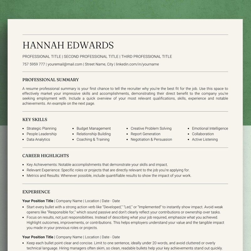 Free Cv Formats Etsy - Il 800x800.6855043379 Ql50 