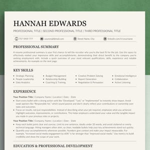 Plantilla de CV creativa de una sola columna, compatible con ATS, para solicitudes de empleo, plantilla de carta de presentación, currículum vítae moderno, diseño premium