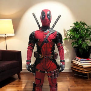 Halloween Costumes for Men| Birthday Gift For Him | Dead pool Cosplay| Adult Superhero Party Suit , Halloween Cosplay For Her Christmas Gift