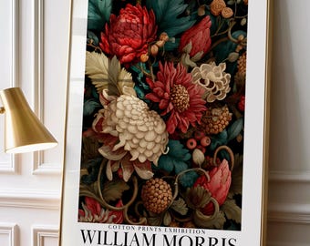 Stampa di William Morris / Stampa botanica / Stampa floreale vintage / Arte murale vintage / Moderno di metà secolo