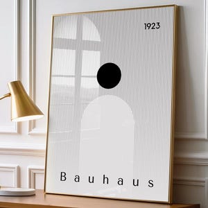 Bauhaus Exhibition Poster: Mid-Century Modern Art Print