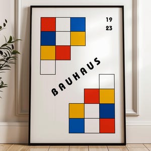 Modernist Wall Art,Geometric Bauhaus Print,Abstract Decor, Graphic Design Poster, Minimalist Art Print,Exhibition print