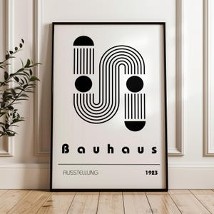 Bauhaus Art Print: Minimalist Mid-Century Modern Wall Decor