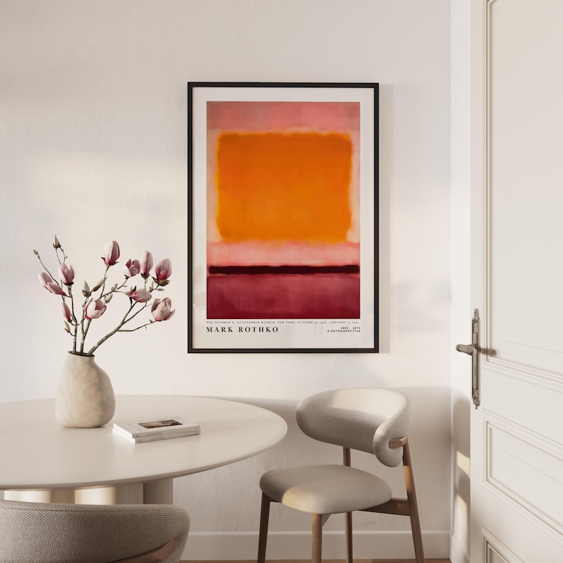 Mark Rothko Netural Mark Rothko Inspired Abstract Wall Art | Warm Neutral Print ...