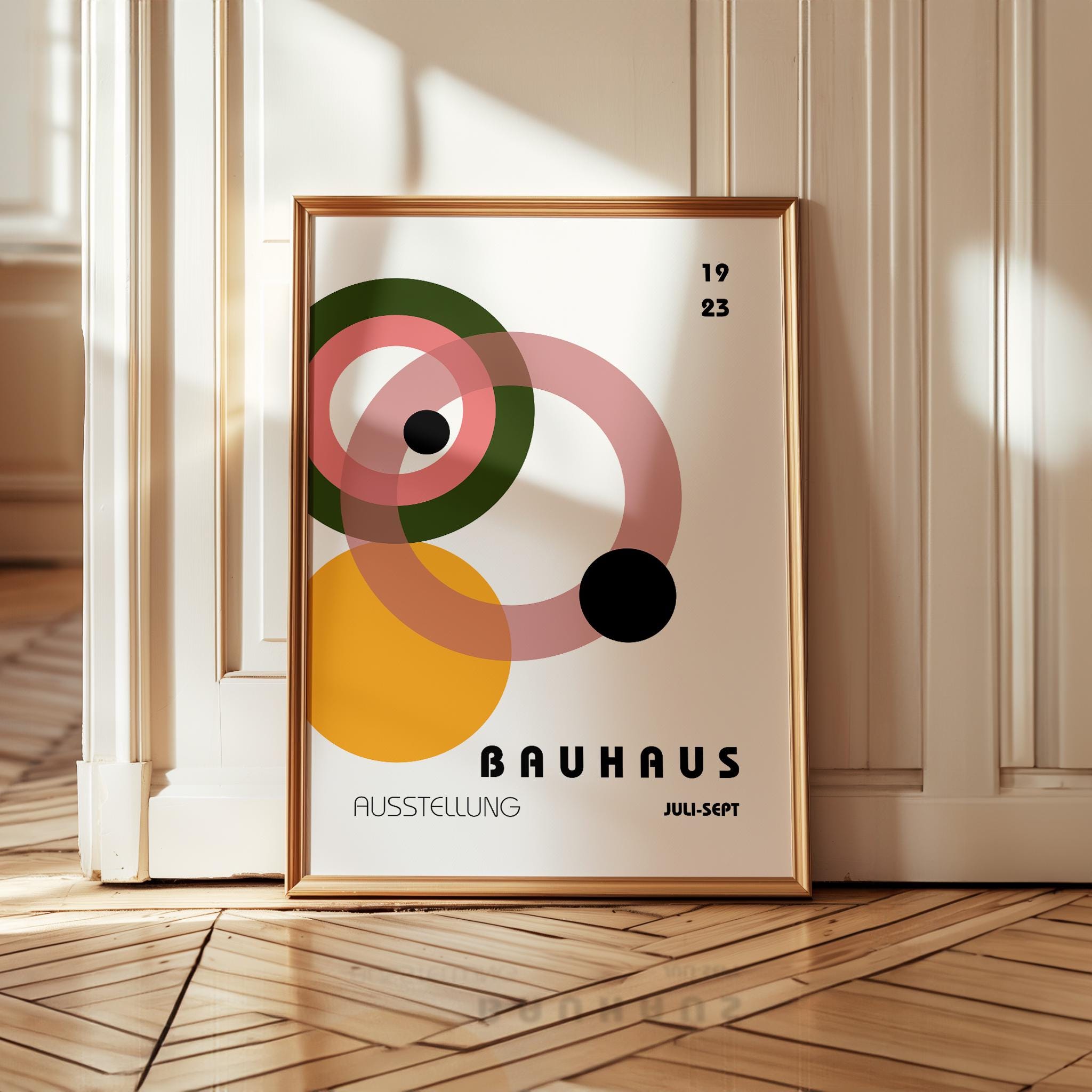 Colourful Bauhaus Art Print: Mid-century Modern Wall Decor - Etsy