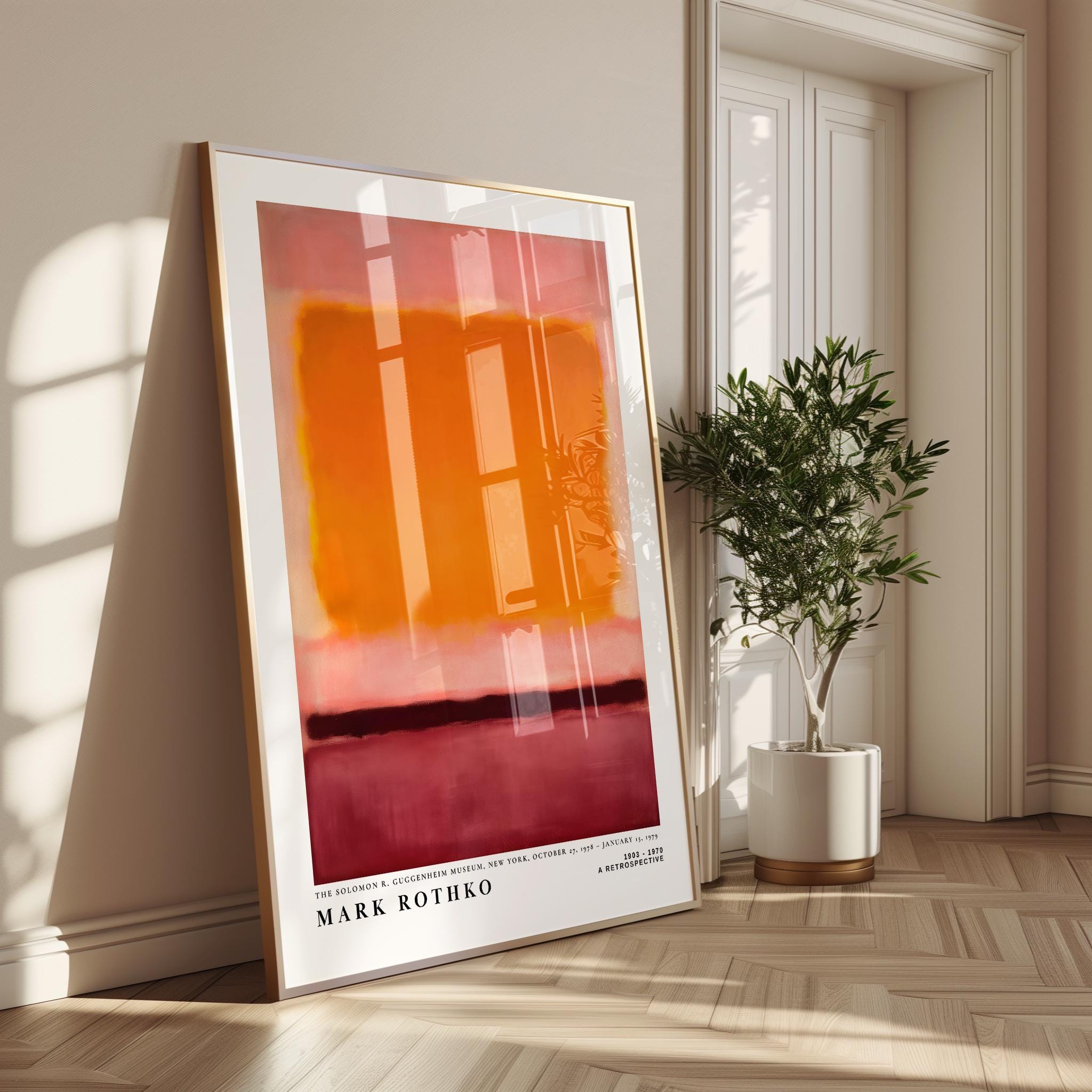 Mark Rothko Netural Mark Rothko Inspired Abstract Wall Art | Warm Neutral Print ...