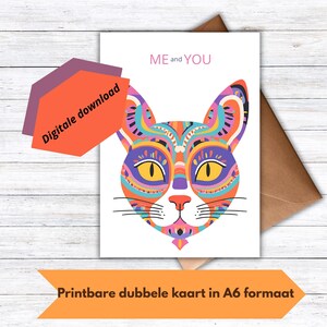 Carte amour amour chat chat