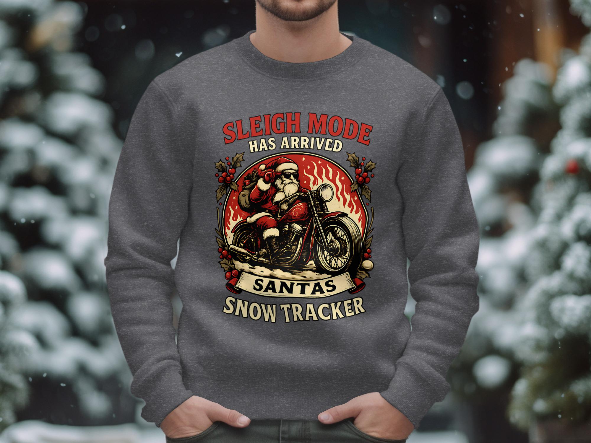 T-shirt Personnalisable Père Noël Motard - Unisexe, Gildan, Neuf Avec étiquettes, Fabrication USA