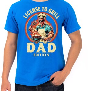 Dad’s License to Grill” T-Shirt – Funny Father’s Day Gift for BBQ-Loving Dads