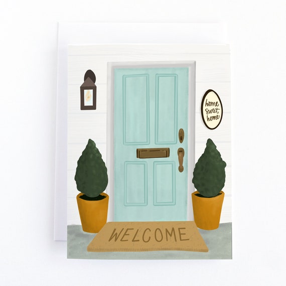 Congrats New Home Card, Moving Congratulations Card for Friend, Realtor Welcome Home Greeting Cards Il_570xn
