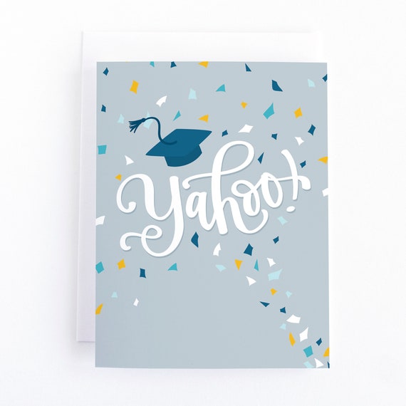 Yahoo Graduation Card, New Grad Congratulations Card Il_570xn