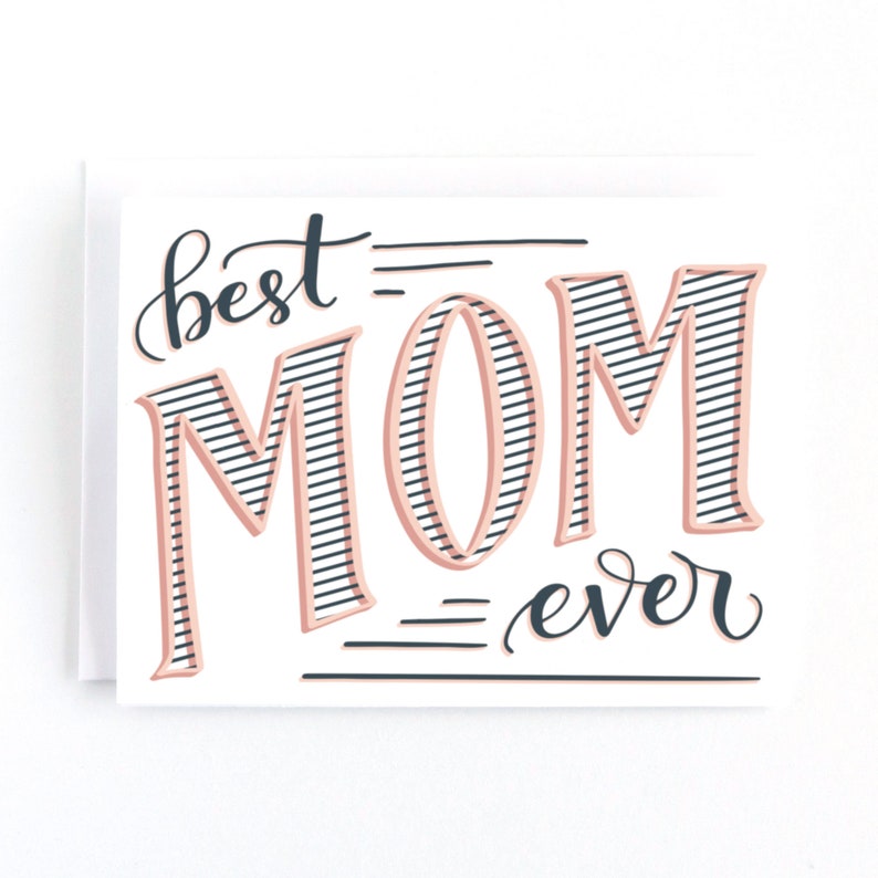 Mothers Day Card Best Mom Ever Card for Mom Card for Mum Etsy Canada