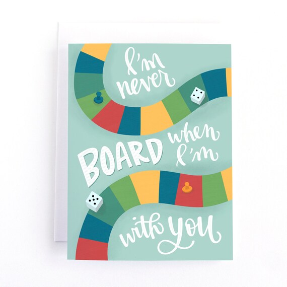 Funny Anniversary Card for Boyfriend | Board Game Lover Valentine's Day Card | Board Game Nerd Friendship Card Il_570xn