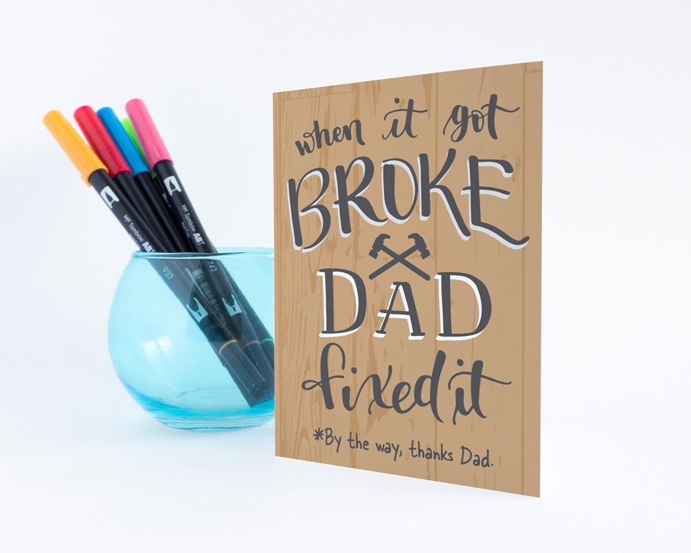 Funny Fathers Day Card for Dad Fathers Day Card Dad Card