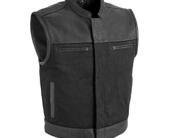 Punk Rock Battle Vest Horror Blood Splattered - Men's Levi