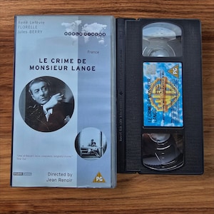 Le Crime De Monsieur Lange VHS