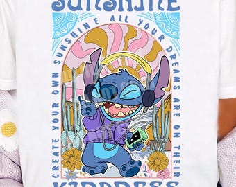 Trendy Stitch Shirt PNG: Lilo Movie Sublimation Design (Digital Download)