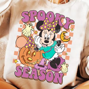 Retro Mickey Minnie Halloween Shirt: Spooky Season Couple Tees (Digital Download)