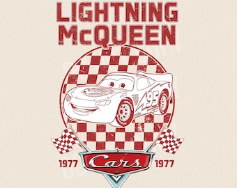 Lightning McQueen PNG, Cars Sublimation Design (Digital File)