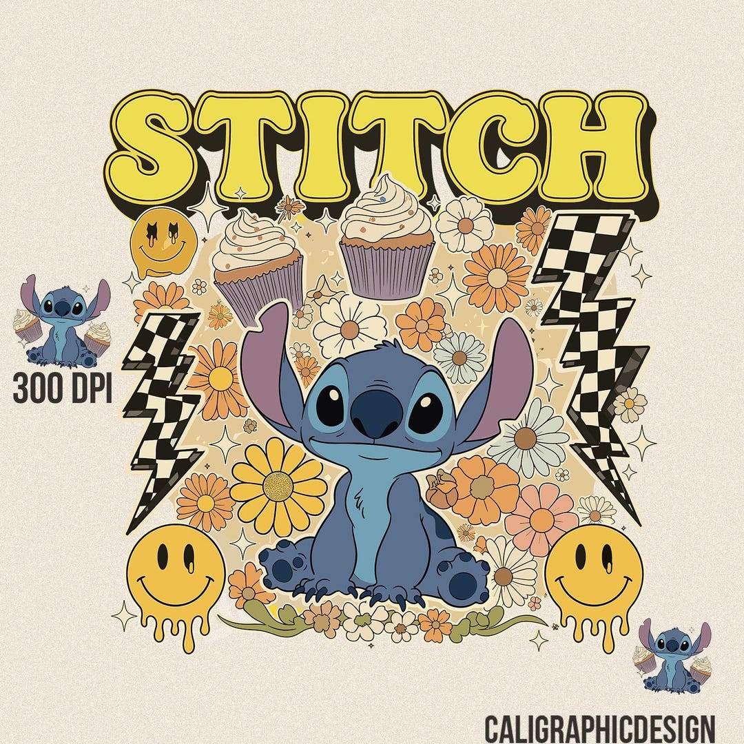 Stich Fall Drawing Stitch Fall PNG, Groovy Autumn Design (digital Download) - Etsy