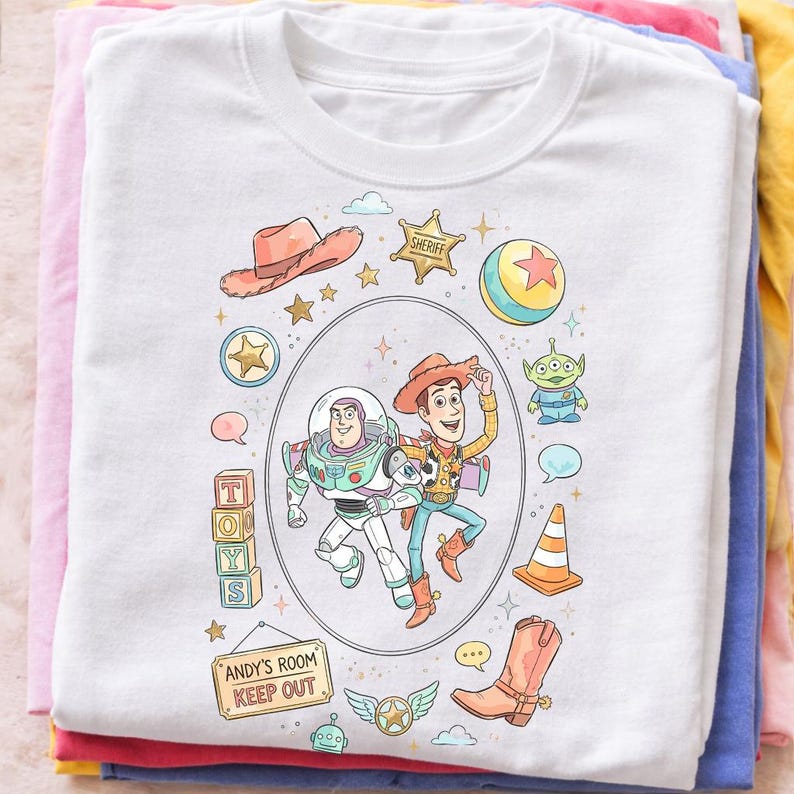 Toy Story PNG, Woody Buzz Lightyear Friend Design, You Got a Friend in Me Quote, Cowboy Space Theme Clipart, Instant Download image 10
