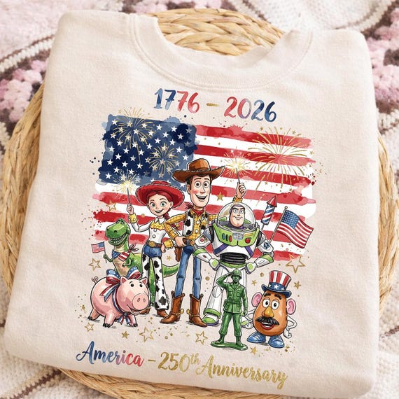 USA 250th Anniversary Toy Story PNG, Patriotic 4th of July Shirt